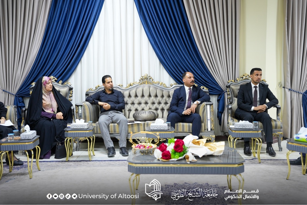 وفد من كلية التربية المختلطة بجامعة الكوفة يزور جامعة الشيخ الطوسي
