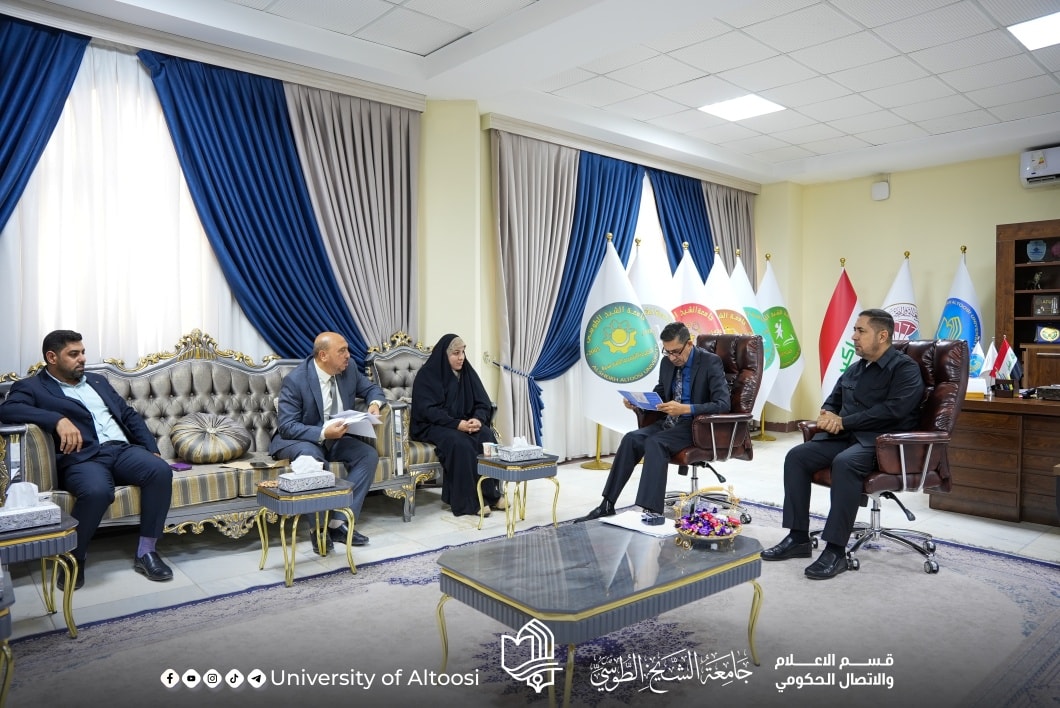 رئيس جامعة الشيخ الطوسي يستقبل ممثّل جمعية فسيولوجيا الحيوان للتعاون العلمي المشترك