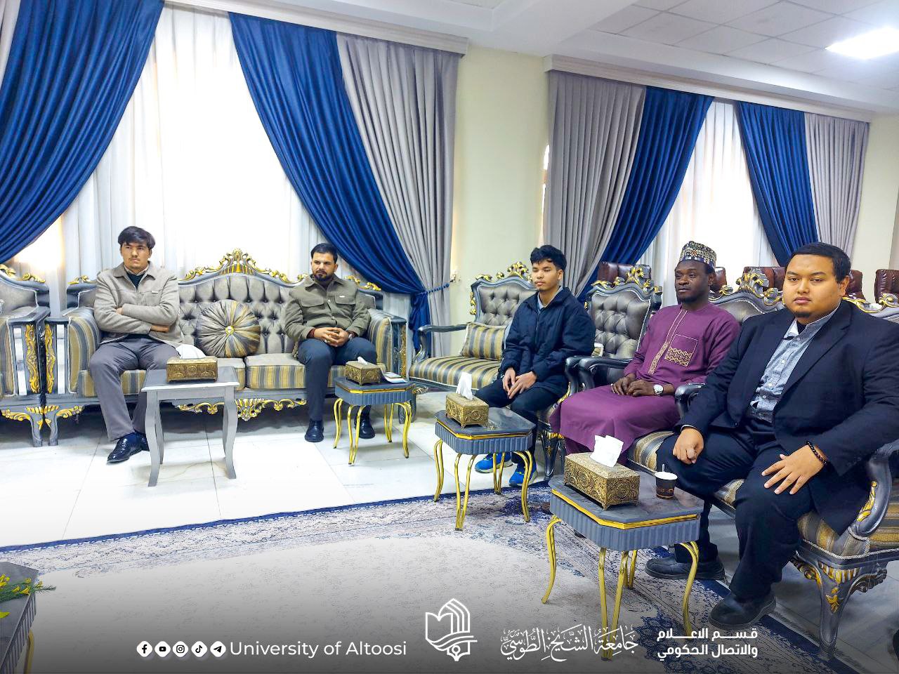 رئيس جامعة الشيخ الطوسي يلتقي الطلبة الأجانب المقبولين ضمن برنامج «ادرس في العراق»