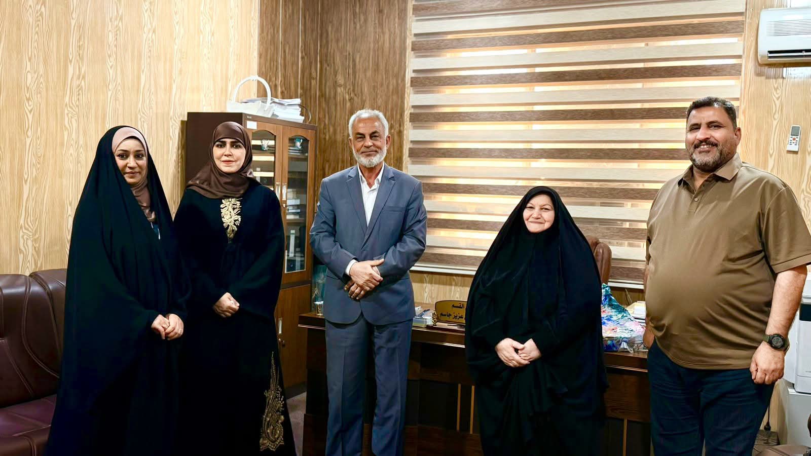 وفد من جامعة الشيخ الطوسي يزور كلية التربية المختلطة في جامعة الشيخ الطوسي لتفعيل اتفاقية التوأمة