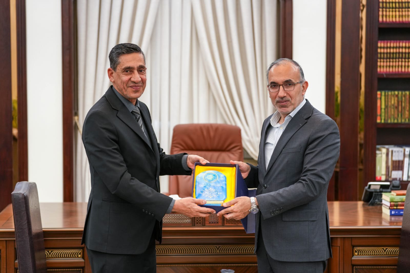 جامعة الشيخ الطوسي تبحث آفاق التعاون العلمي والأكاديمي مع الأمانة العامة للعتبة العسكرية المقدسة